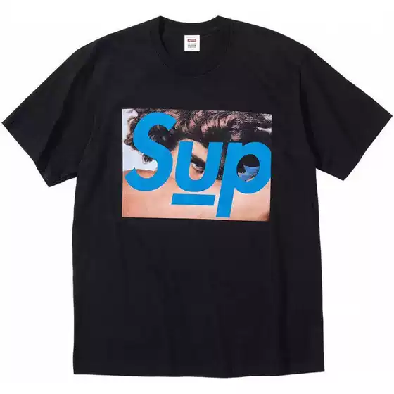 American-Style Trendy Streetwear Milan Cross Smoke Classic Unisex Loose Versatile Letter T-Shirt Pure Cotton