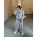 02 style light gray suit (with hood string)