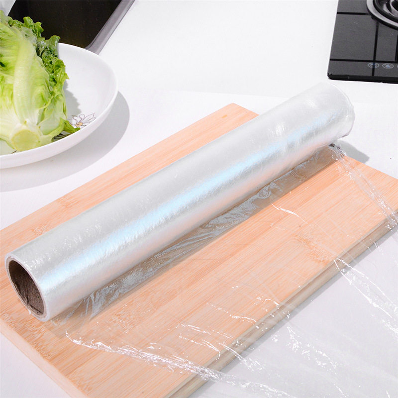 Disposable Food Cling Film Large Roll Body Shaping Film Kitchen Refrigerator Fruit Cling Film Plastic Film Takeaway Packaging Film