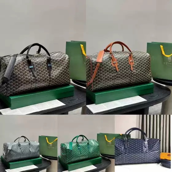 Foreign Trade Dog Tooth Goya Letter Y Printed Travel Bag Gym Bag Large Capacity Travel Bag European and American Wholesale