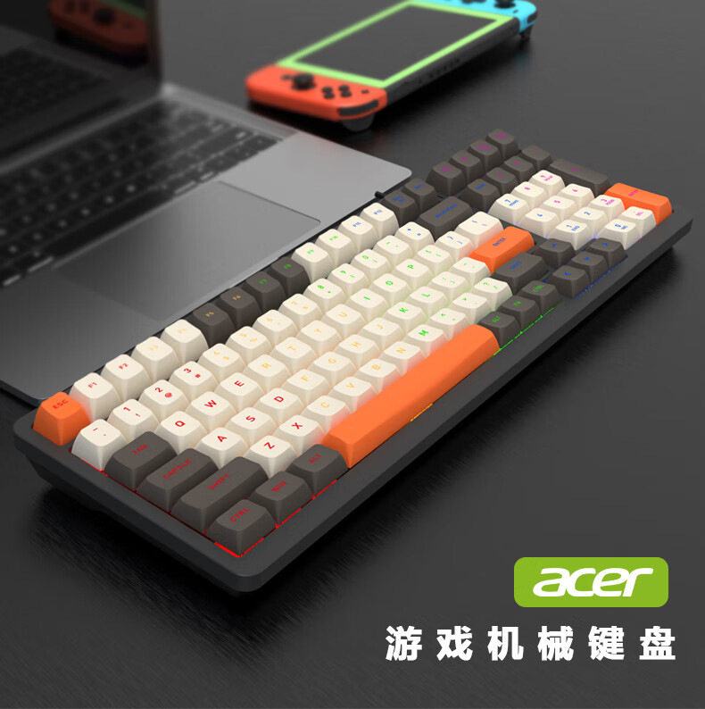 Factory Customized Jk98 Korean and Russian 100-Key Mechanical Keyboard Hot-Swappable Wired Wireless Gaming Keyboard E-Sports