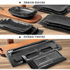 Special plate for barbecue shop rectangular melamine black plastic tableware commercial buffet hot pot plate side dish plate