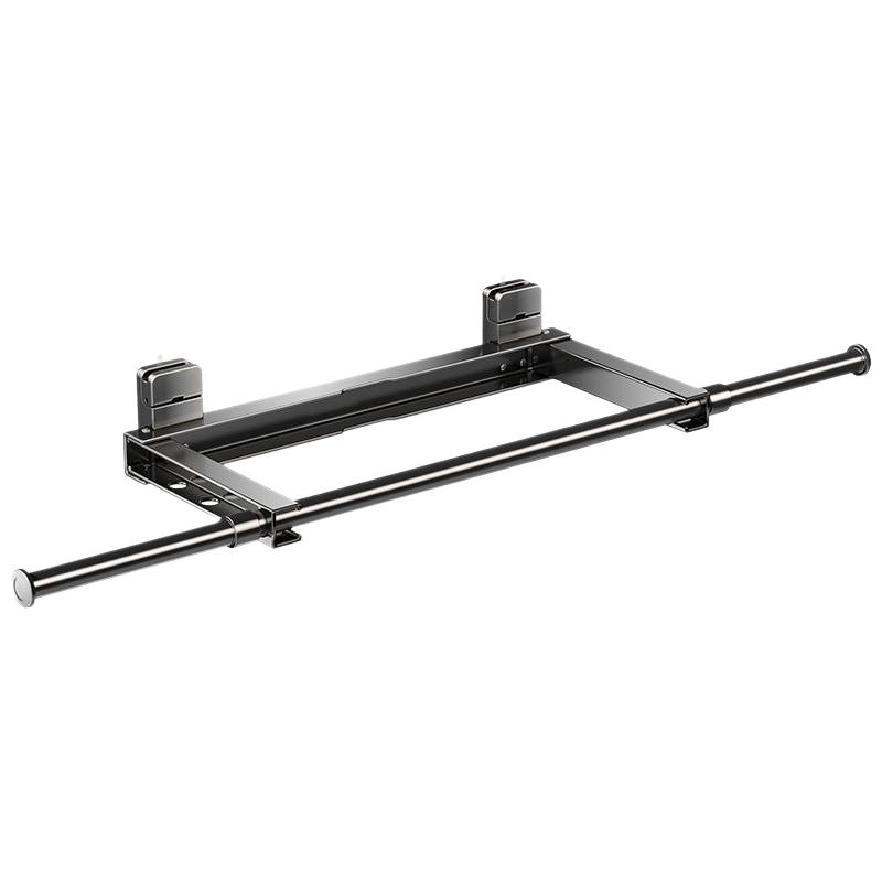 Foldable Suction Cup Clothes Drying Rack for Balcony, Window No-Drill Telescopic Clothes Rod, Invisible Quilt Drying Rack