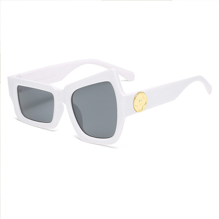 New Style Eyebrow-Picking Funny Internet Celebrity Wear Photographing Sunglasses European and American Personality Irregular Size Eye Hip-Hop Sunglasses for Women