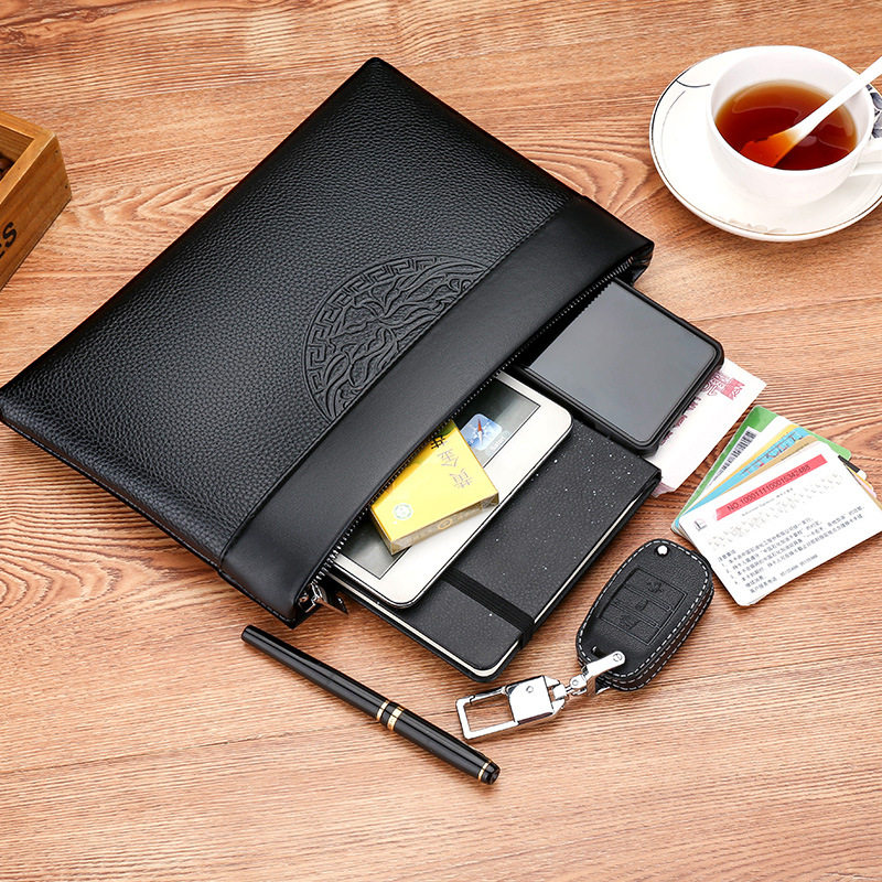 Men's New Entry Luxury genuine goods Handbag Casual Envelope Large Capacity Clutch Bag Business Men's Underarm Clamp Bag