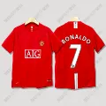 07/08 M United home short sleeved No.7 Cristiano Ronaldo without a badge