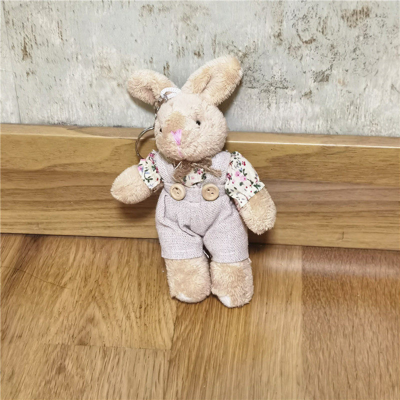 卡通钥匙麻衣小兔子玩偶书包挂件小熊包包挂饰可爱娃娃毛绒玩具