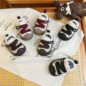 Baby's Soft Sole Toddler Shoes 2024 Autumn New Children's Shoes 1-3 Years Old Boys' and Children's Board Shoes Children's Baby Casual Shoes