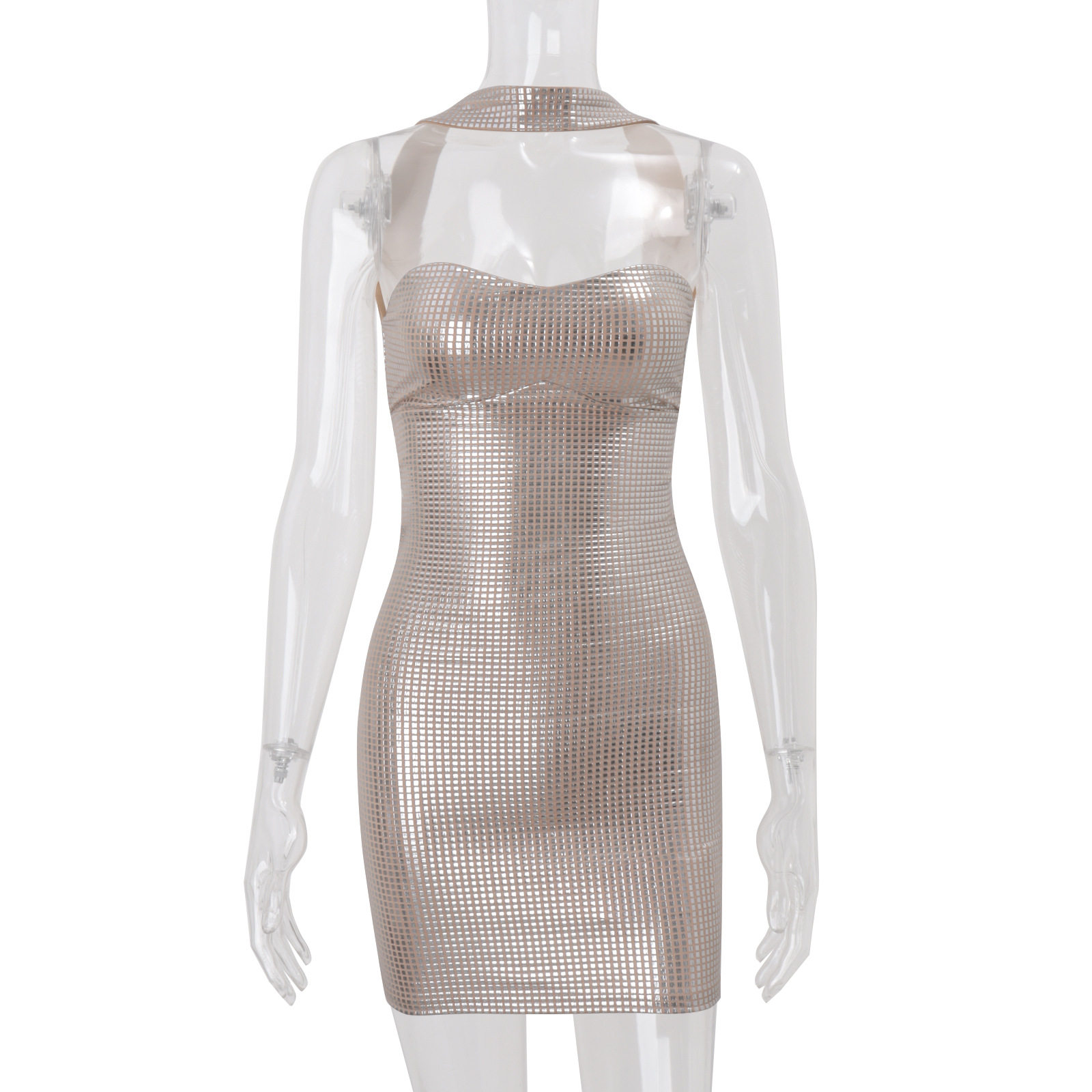 Bodycon Halter Dress Elegant Design Slim Fit Chic Style Perfect for Winter Parties Wholesale Available
