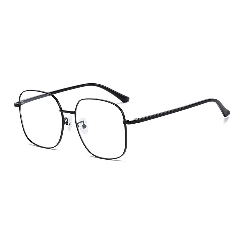 Myopia Glasses for Women, Internet Celebrity, High-Looking Student Style, Anti-Blue Light, Round Face, Small Flat Mirror, Plain Glasses Frame