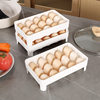 Single-layer Egg Storage Box Household Kitchen Refrigerator Fresh-keeping Egg Box Stackable Catchable Plastic Egg Pad