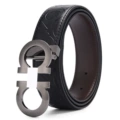 Ck pattern + 8-shaped black buckle