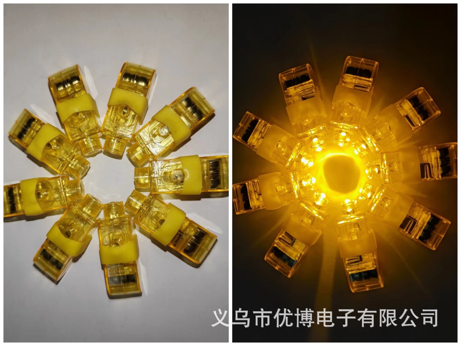 厂家直销LED闪光手指灯冰雕刺身灯夜航灯助威道具发光玩具批发