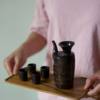 Japanese Style Stoneware Hand-made Liquor Glass Household Wine Set Small Product Spirits One-bite Cup Ceramic Tea Cup