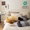 European Elegant Tassel Half Velvet Knitted Throw Blanket Office Lunch Blanket Sofa Bedroom Bed Blanket Word Wool Blanket