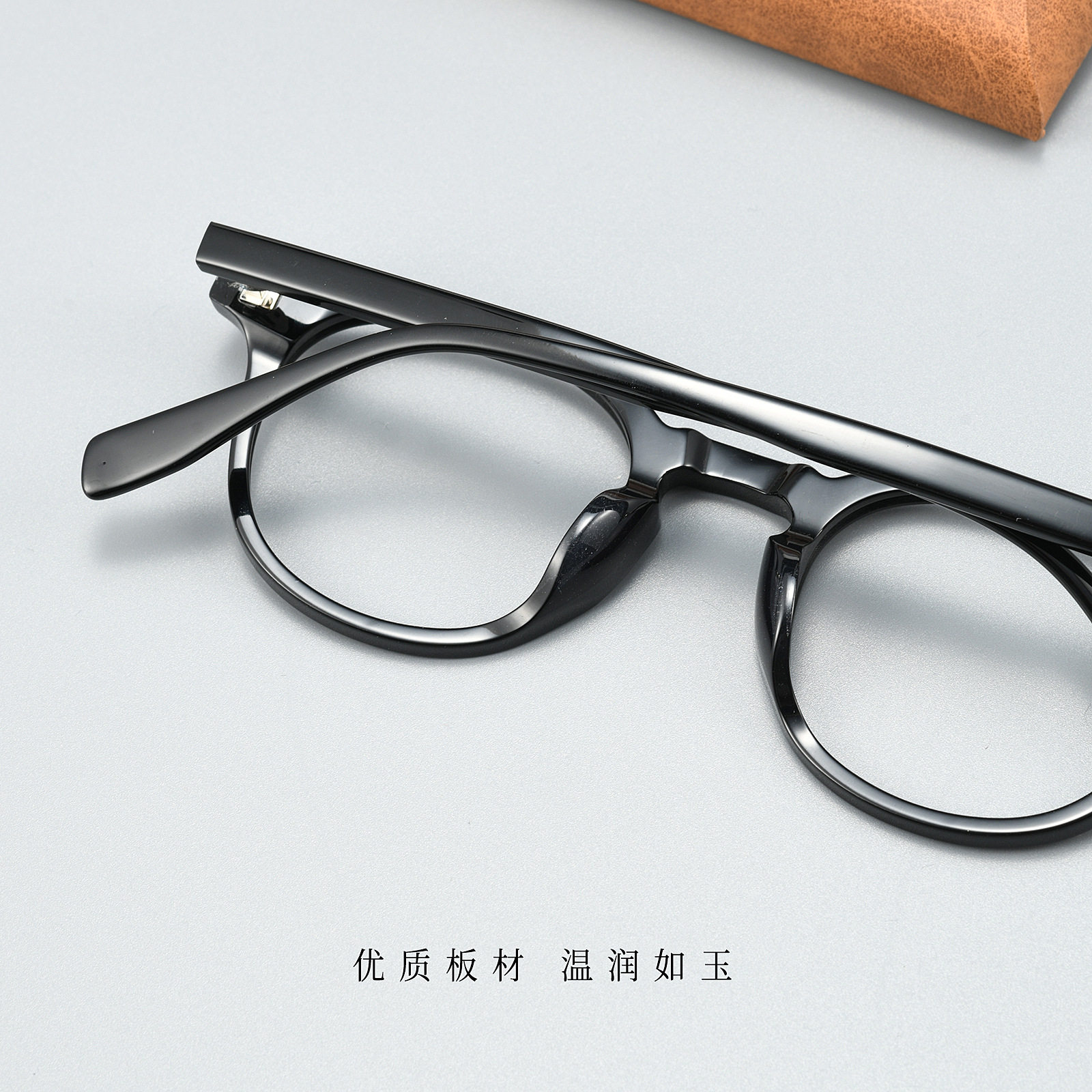 Gg6010F Retro Literary High-End Round Frame Acetate Frame Fashionable Versatile Glasses Frame Danyang Glasses Wholesale