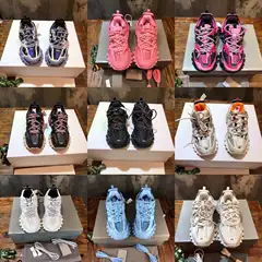 Putian Chunyuan Paris 3.0 Dad Shoes Track Thick-Soled Height-Increasing Shoes Couple Shoes Casual Versatile Non-Slip Wear-Resistant