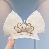 Корона, аксессуары для волос, детская заколка с бантом, высококачественная заколка для волос принцессы, красивый головной убор для маленькой девочки, головной убор с цветком