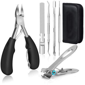 Amazon Stainless Steel Resin Handle Olecranon Pliers Ingrown Toenail Tool Manicure Set for the Elderly with Thick Hard Nails to Remove Dead Skin
