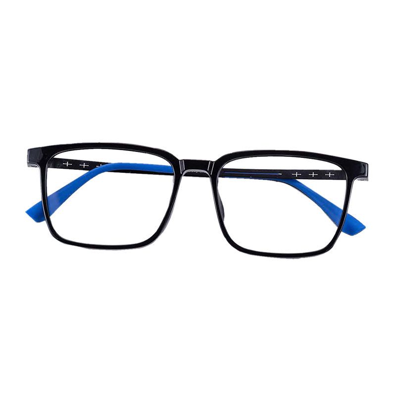 ins transparent glasses large frame plain glasses frame men and women ultra light TR90 Danyang glasses factory wholesale Y9803