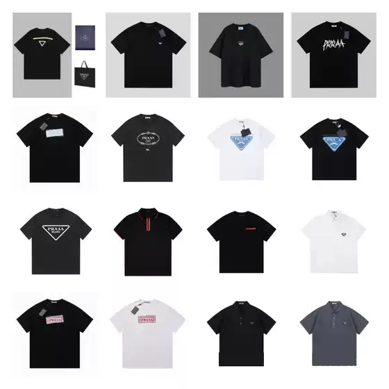 P's Popular European and American Cross-Border 2025 Summer Korean Version Loose Large Size Trendy Brand Street Versatile Short-Sleeved T-Shirt for Men and Women Couples
