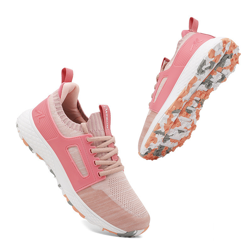 X29 รองเท้ากอล์ฟผู้ชายและ ผู้หญิงระบายอากาศเล็บหักแหลมที่สาม...