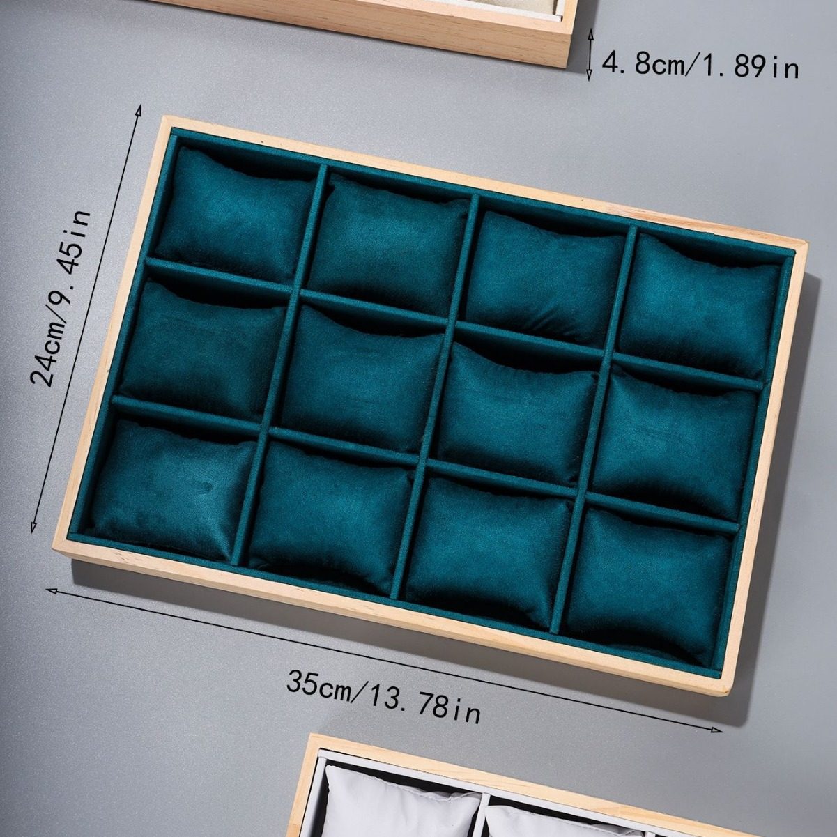 Bamboo Wooden Watch Box Jewelry Bracelet Storage Box Bracelet Display Box Pillow Tray Storage