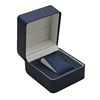 In-Stock Rain Silk Pattern Pu Leather Rounded Corner Watch Box Gift Box Stitched Watch Case Flip Cover Watch Display Storage Packaging Box