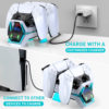 Suitable for Ps5 Handle Fast Charger Contact Dual-Seat Charging Game Handle Charging Base Accessories with Light Screen