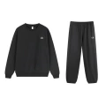 N01 dark gray round neck suit