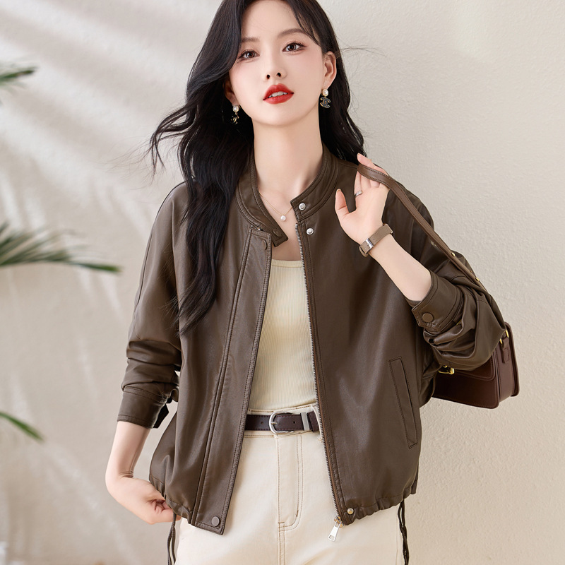 (Mới) Mã L3963 Giá 1640K: Áo Da Nữ Wotdyi Hàng Mùa Xuân Thu Đông Phục Cổ Cổ Điển Thời Trang Nữ Chất Liệu G05 Sản Phẩm Mới, (Miễn Phí Vận Chuyển Toàn Quốc).