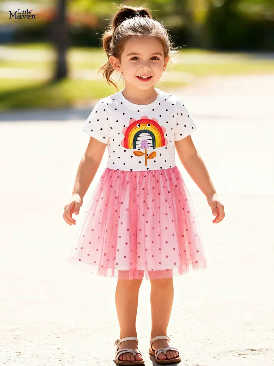 Kids' Dress Wholesale, [Style] Girls' Dress, Summer Tulle Cute Kids' Dress