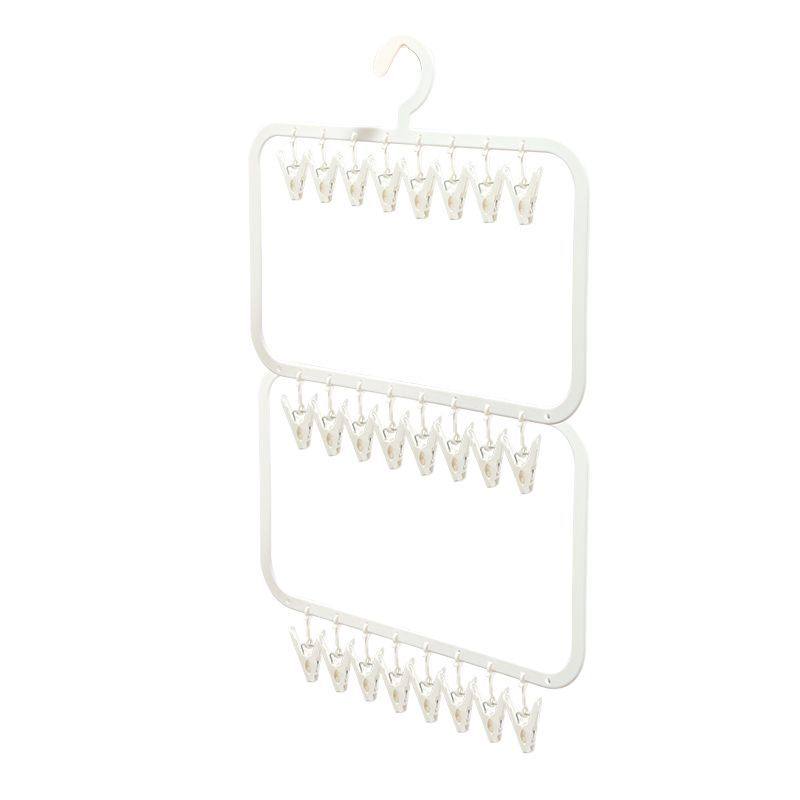 Jijubaby Wardrobe Storage Baby Hanger Children's Hat Bib Towel Sock Hook Drying Clothes Rack Free Shipping