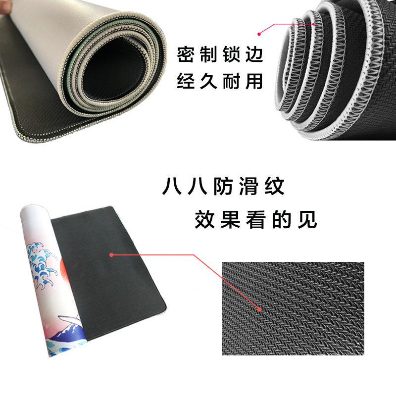 A variety of cute shortcut keys office shortcut keys oversized cartoon mouse pad wholesale girls learning desk pad lock edge