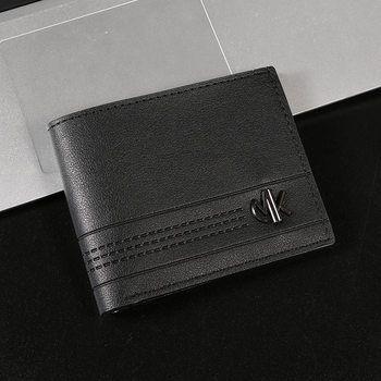 New Men's Wallet, Young Men's Short Wallet, Business Casual Horizontal Wallet, Fashionable Large-Capacity Soft Leather Wallet