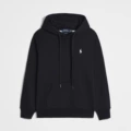 Pullover style black with white label