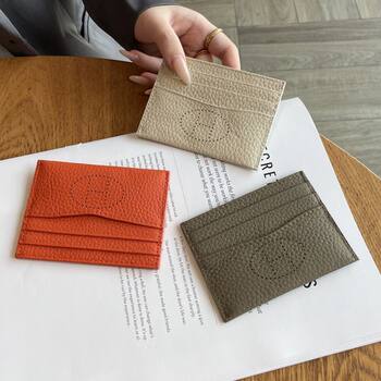 2025 New Bank Card Cosmetics Bag Card Holder Pu Material Small Card Holder Women's Ultra-Thin Card Holder Light and Thin Mini Bag