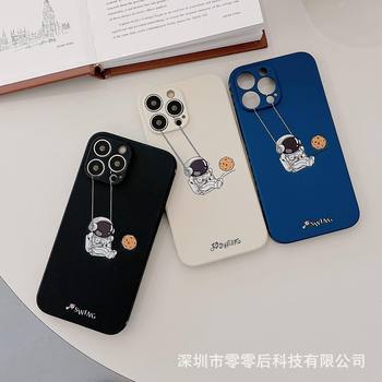 Astronaut Suitable for Iphone16 Mobile Phone Case Apple 14Promax Creative 13 Side 15 All-Inclusive 11 Protective Cover