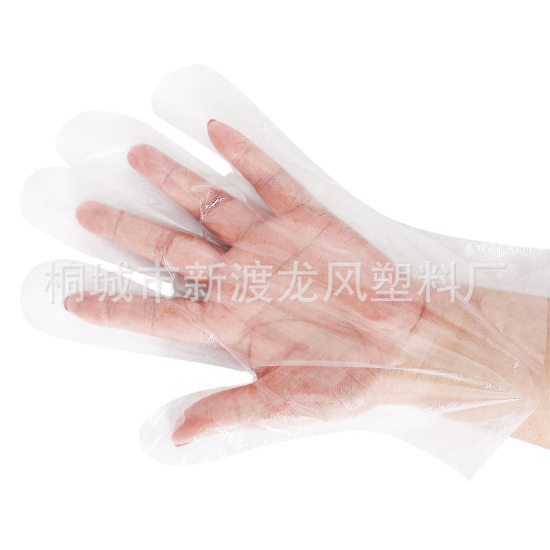 Disposable gloves individually packaged food grade plastic transparent takeaway crayfish catering lobster