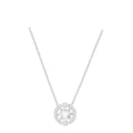 Smart platinum white diamond necklace