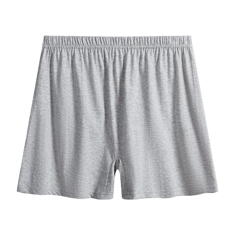 Middle-Aged and Elderly Pure Cotton Men's Underwear, Breathable Cotton Mid-High Waist Boxer Briefs, Plus Fat and Enlarged Triangle Shorts for Men