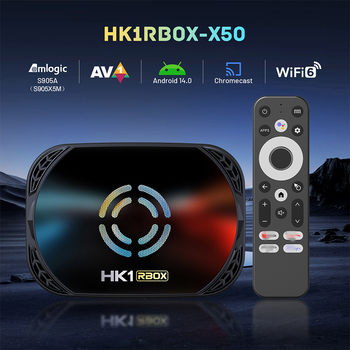 Hk1Rbox X50 Set-Top Box S905X5M Android 14 4Gb/64Gb Gigabit 4K Hd Tvbox