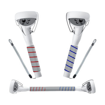 Cross-Border Meta Oculus Quest2 Handle Stick Game Extension Rod Game Rhythm Lightsaber Handle Vr Accessories