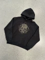 Washed multi-dimensional skull sweatshirt