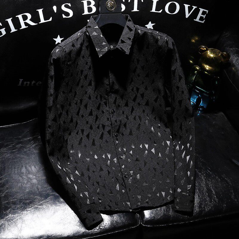 fashion, handsome, high-end, slim and handsome business men's spring clothing trendy style