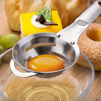 304 stainless steel egg white separator egg protein yolk separator creative egg filter baking utensils
