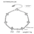 E575-Steel zircon bracelet