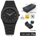 Black tadpole pattern white lettering set