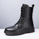 Boots Men's High-Top Summer 2025 New Men's British Style Leather Shoes with Inner Heightening Boots Work Shoes