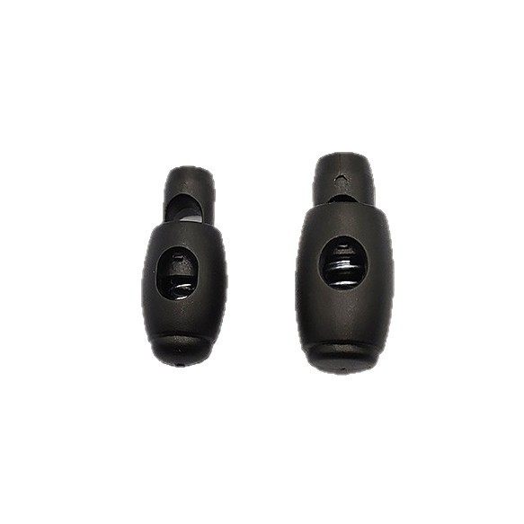 Manufacturer's Spot Direct Sales Plastic Spring Buckle Elastic Adjustment Buckle String Button Spring Head Single Hole Spring Buckle Pig Nose Buckle